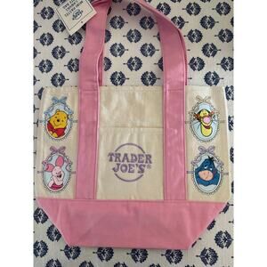 Disney Winnie The Pooh Coquette Pink Custom Made Trader Joes Mini Tote